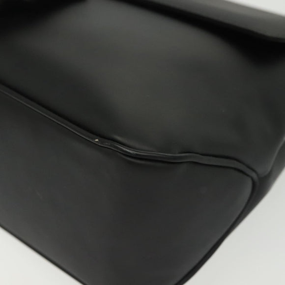 Salvatore Ferragamo Vala Shoulder Bag Leather Black Silver Auth 141933