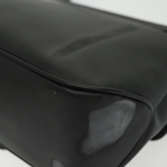 Salvatore Ferragamo Vala Shoulder Bag Leather Black Silver Auth 141933