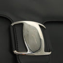 Salvatore Ferragamo Vala Shoulder Bag Leather Black Silver Auth 141933-10