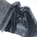 Salvatore Ferragamo Vala Shoulder Bag Leather Black Silver Auth 141933-20