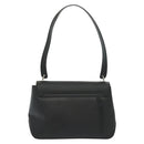 Salvatore Ferragamo Vala Shoulder Bag Leather Black Silver Auth 141933-2