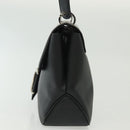 Salvatore Ferragamo Vala Shoulder Bag Leather Black Silver Auth 141933-4