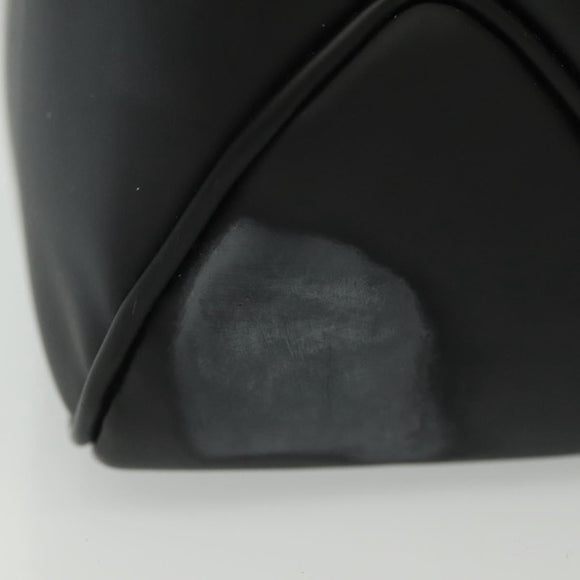 Salvatore Ferragamo Vala Shoulder Bag Leather Black Silver Auth 141933