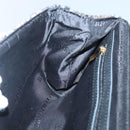 BURBERRY Nova Check Shoulder Bag Wool Beige Gold Auth 141941-19