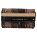 BURBERRY Nova Check Shoulder Bag Wool Beige Gold Auth 141941-13