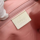 GUCCI GG Canvas Sherry Line Tote Bag Pink Silver 145809 Auth 141943-18
