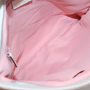 GUCCI GG Canvas Sherry Line Tote Bag Pink Silver 145809 Auth 141943-11