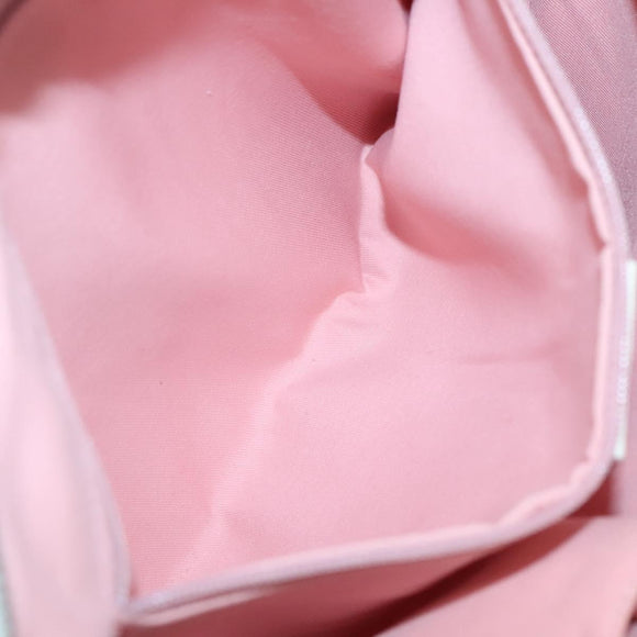 GUCCI GG Canvas Sherry Line Tote Bag Pink Silver 145809 Auth 141943