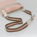 GUCCI GG Canvas Sherry Line Tote Bag Pink Silver 145809 Auth 141943-7