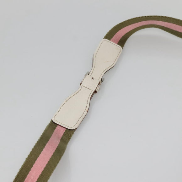 GUCCI GG Canvas Sherry Line Tote Bag Pink Silver 145809 Auth 141943