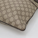 GUCCI GG Supreme Shoulder Bag PVC Leather Beige Silver 141198 Auth 141944-9