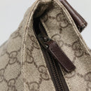 GUCCI GG Supreme Shoulder Bag PVC Leather Beige Silver 141198 Auth 141944-10