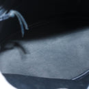 Christian Dior Hand Bag Leather 2way Navy Gold Auth 141947-17