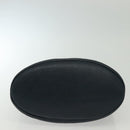 Christian Dior Hand Bag Leather 2way Navy Gold Auth 141947-9