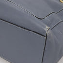 LOEWE Anagram Tote Bag Leather Purple Gold Auth 141948-9