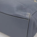 LOEWE Anagram Tote Bag Leather Purple Gold Auth 141948-15