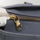 LOEWE Anagram Tote Bag Leather Purple Gold Auth 141948-10