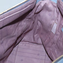 LOEWE Anagram Tote Bag Leather Purple Gold Auth 141948-20