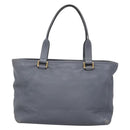 LOEWE Anagram Tote Bag Leather Purple Gold Auth 141948-2