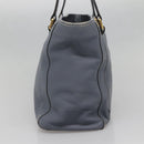 LOEWE Anagram Tote Bag Leather Purple Gold Auth 141948-3