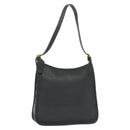 Coach Shoulder Bag Leather Black Auth 141949-1