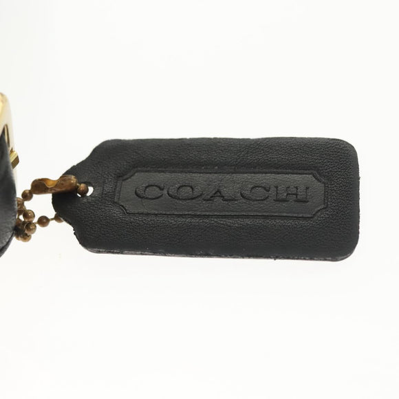 Coach Shoulder Bag Leather Black Auth 141949