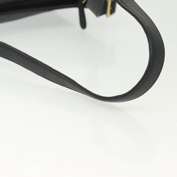 Coach Shoulder Bag Leather Black Auth 141949