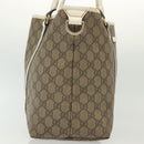 GUCCI GG Supreme Tote Bag PVC Beige Gold 197953 Auth 141953-5
