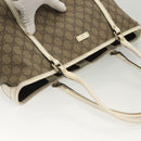GUCCI GG Supreme Tote Bag PVC Beige Gold 197953 Auth 141953-7