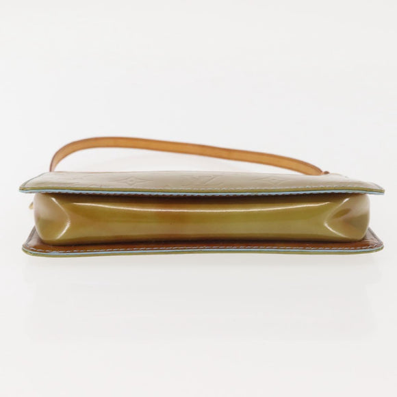 LOUIS VUITTON Monogram Vernis Lexington Pouch Baby Blue M91011 LV Auth 141954