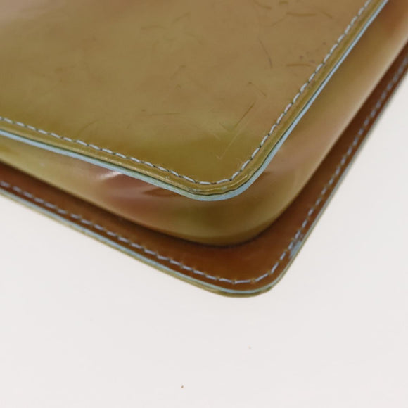 LOUIS VUITTON Monogram Vernis Lexington Pouch Baby Blue M91011 LV Auth 141954