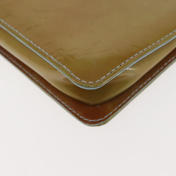 LOUIS VUITTON Monogram Vernis Lexington Pouch Baby Blue M91011 LV Auth 141954