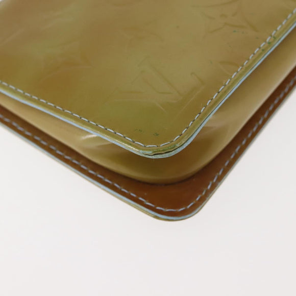 LOUIS VUITTON Monogram Vernis Lexington Pouch Baby Blue M91011 LV Auth 141954