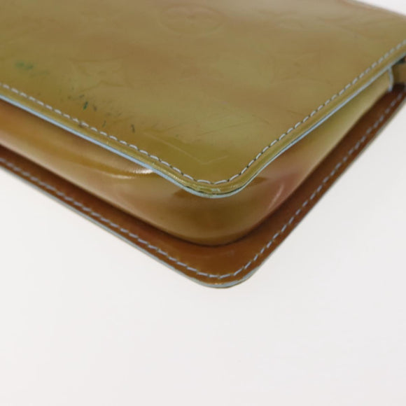 LOUIS VUITTON Monogram Vernis Lexington Pouch Baby Blue M91011 LV Auth 141954