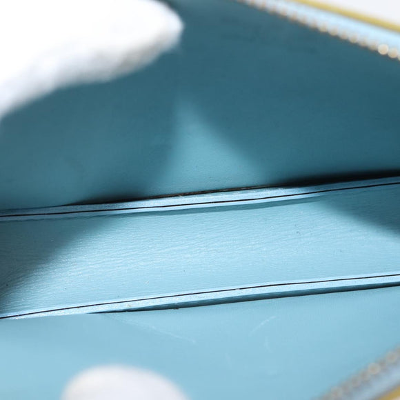 LOUIS VUITTON Monogram Vernis Lexington Pouch Baby Blue M91011 LV Auth 141954