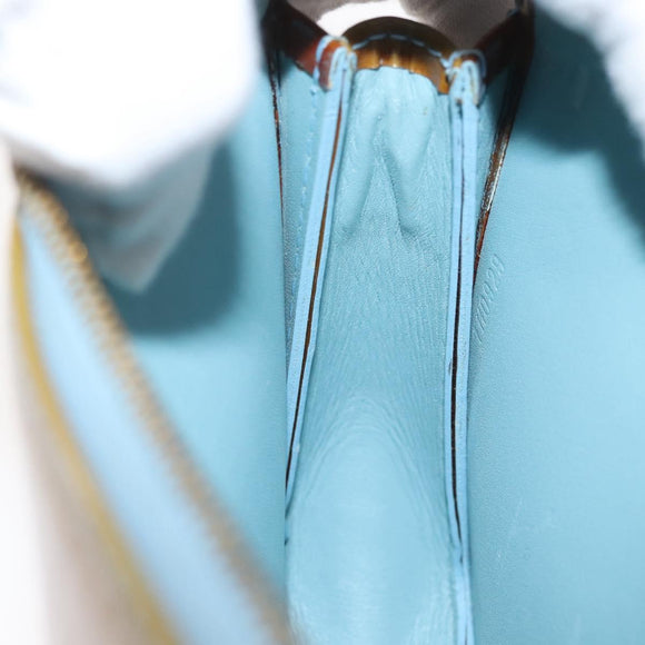 LOUIS VUITTON Monogram Vernis Lexington Pouch Baby Blue M91011 LV Auth 141954