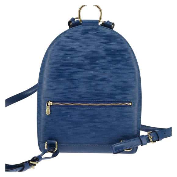 LOUIS VUITTON Epi Mabillon Backpack Blue M52235 LV Auth 141956