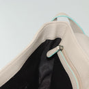 LOEWE Shoulder Bag Leather Beige Silver Auth 141961V-23