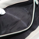 LOEWE Shoulder Bag Leather Beige Silver Auth 141961V-24