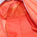 PRADA Shoulder Bag Nylon Orange Silver Auth 141967-21