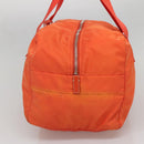 PRADA Shoulder Bag Nylon Orange Silver Auth 141967-4