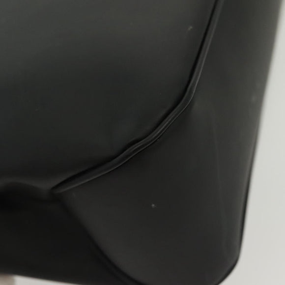 Salvatore Ferragamo Vala Shoulder Bag Leather Black Silver Auth 141973