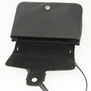 Salvatore Ferragamo Vala Shoulder Bag Leather Black Silver Auth 141973-18