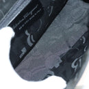 Salvatore Ferragamo Vala Shoulder Bag Leather Black Silver Auth 141973-11