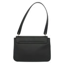 Salvatore Ferragamo Vala Shoulder Bag Leather Black Silver Auth 141973-2