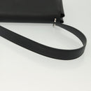 Salvatore Ferragamo Vala Shoulder Bag Leather Black Silver Auth 141973-7