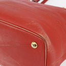 LOUIS VUITTON Monogram Empreinte Citadines PM Bag Orange M40556 LV Auth 141975-14