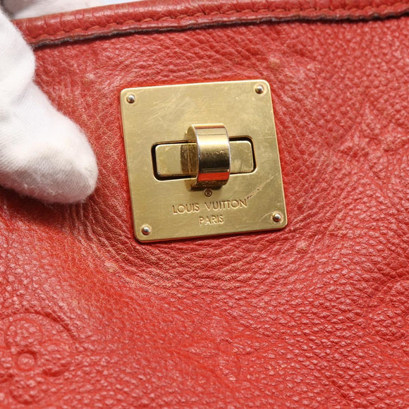 LOUIS VUITTON Monogram Empreinte Citadines PM Tas Oranje M40556 LV Auth 141975