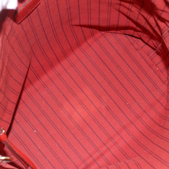 LOUIS VUITTON Monogram Empreinte Citadines PM Bag Orange M40556 LV Auth 141975