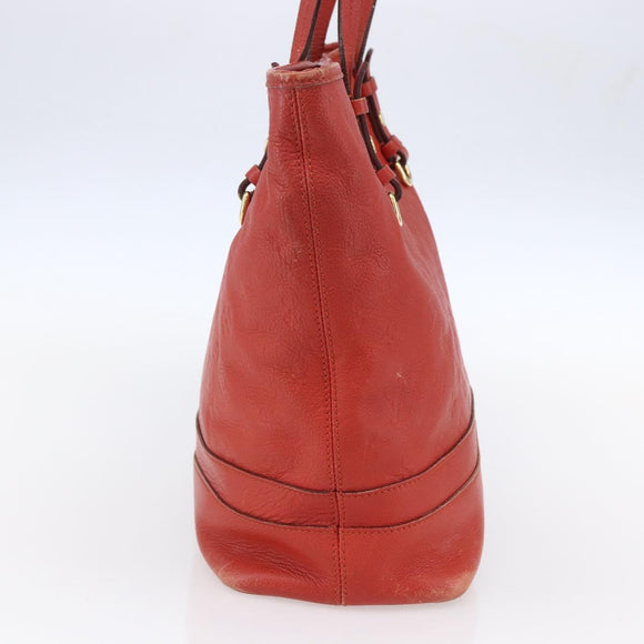 LOUIS VUITTON Monogram Empreinte Citadines PM Tas Oranje M40556 LV Auth 141975